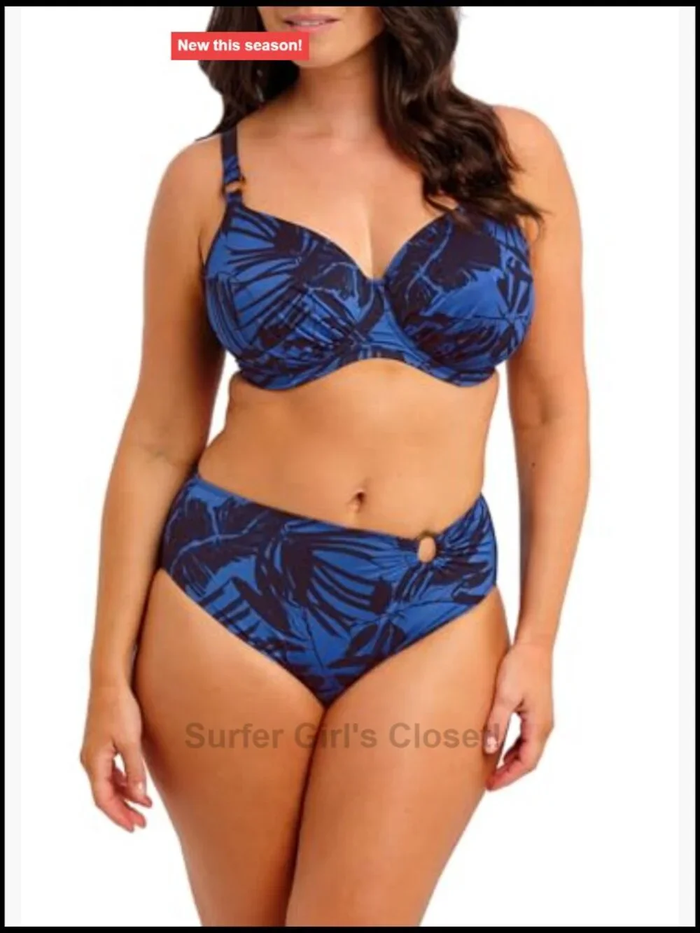 Full Coverage Underwire Bikini Top with Adjustable Straps